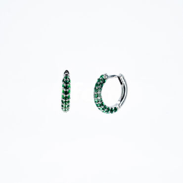 Blink Huggie Earrings - Green Emerald