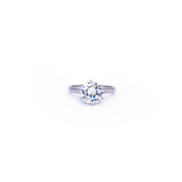 6-Prong Solitaire Ring - White
