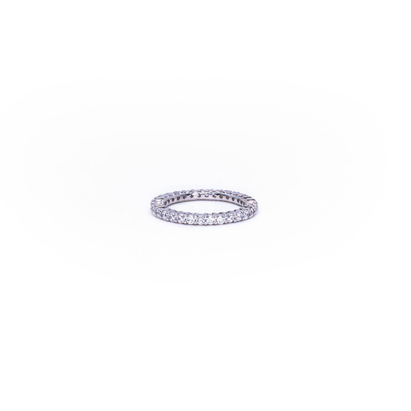 Iris Eternity Ring - Fan Silver Jewelry - Timeless Elegance