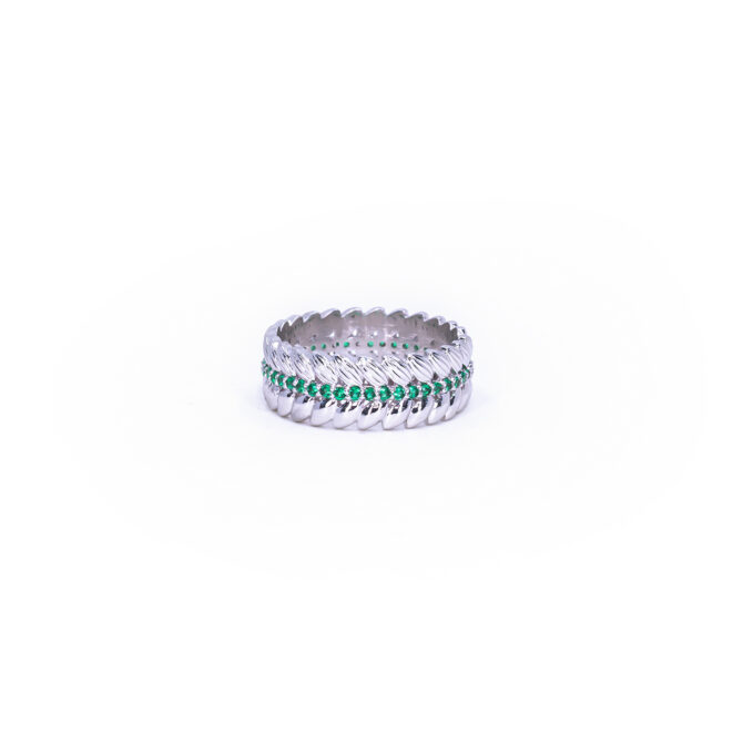 Victoria Wreath Ring - Emerald Green